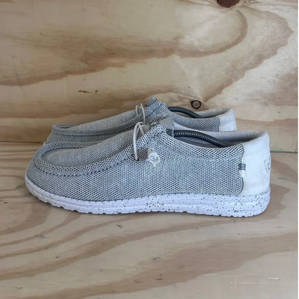 Hey Dude - Wally Sox - Loafers - Gray/Whitw - Men's - 15 - 110350703